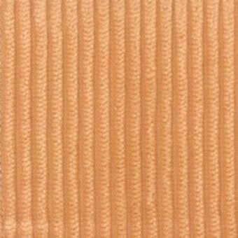 Corrugated cardboard texture, muted peach tone, with vertically ribbed linear pattern and matte finish, displaying a single-ply construction.